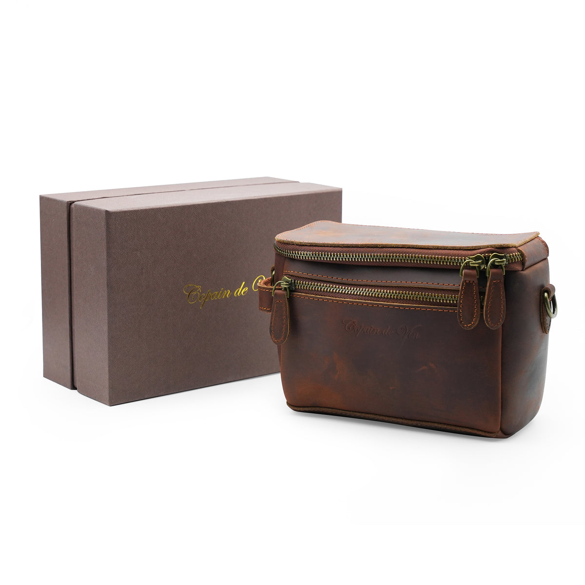 VinVoyage Premium Leather Carry Bag Add-On 